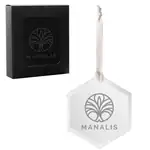 Hexagonal Beveled Glass Ornament
