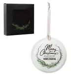 Round Beveled Glass Ornament