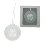 Round Hammered Glass Ornament