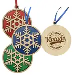 Layered Wood Snowflake Ornament