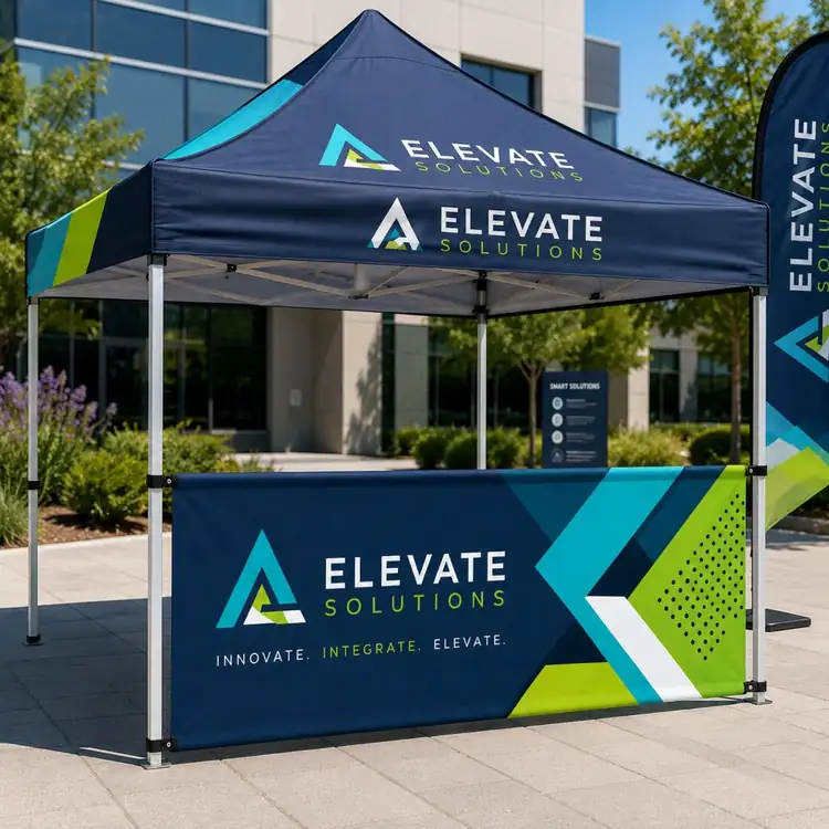 Double Sided Sublimated Tent Half Wall #2
