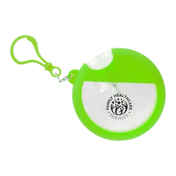 Désinfectant pour les mains à étui rond avec attache #3