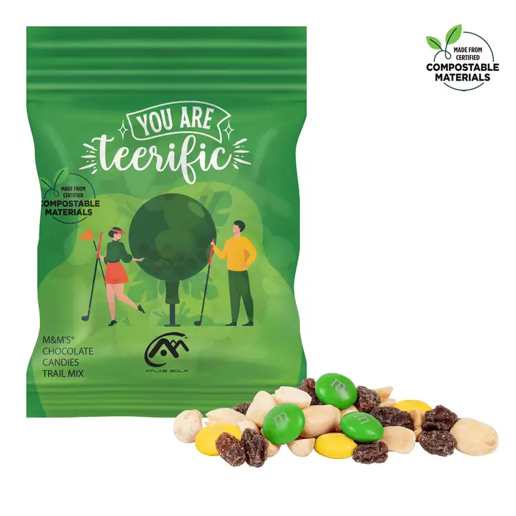 Compostable DigiBag of M&M'S Raisin and Peanut Mix 2 oz #2