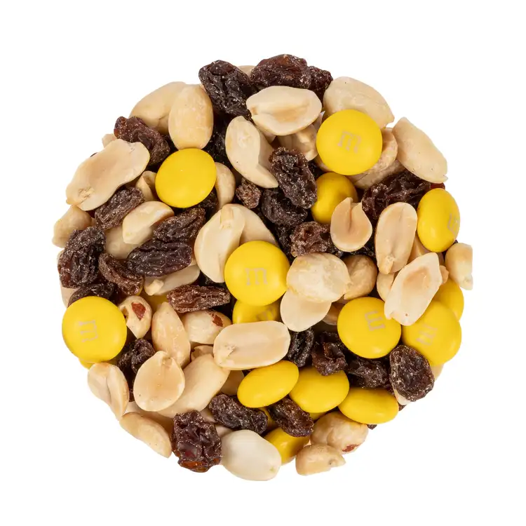 Compostable DigiBag of M&M'S Raisin and Peanut Mix 2 oz #4