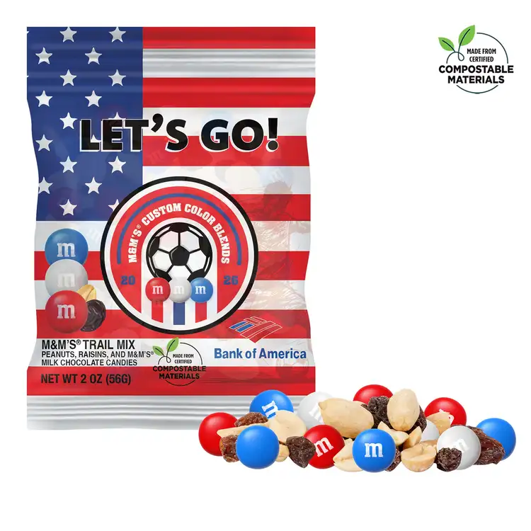 Soccer Design Compostable M&M'S Trail Mix DigiBag 2 oz #2