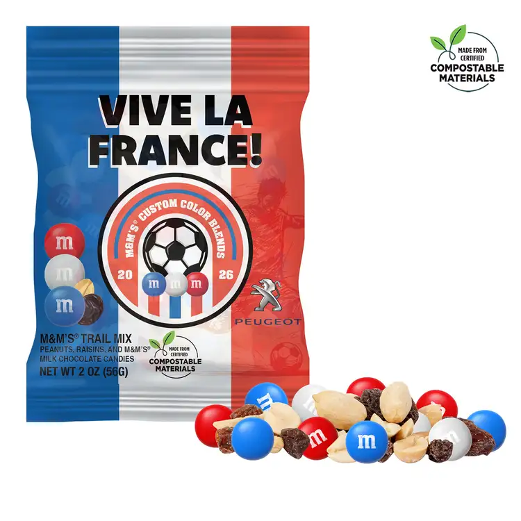 Soccer Design Compostable M&M'S Trail Mix DigiBag 2 oz #5