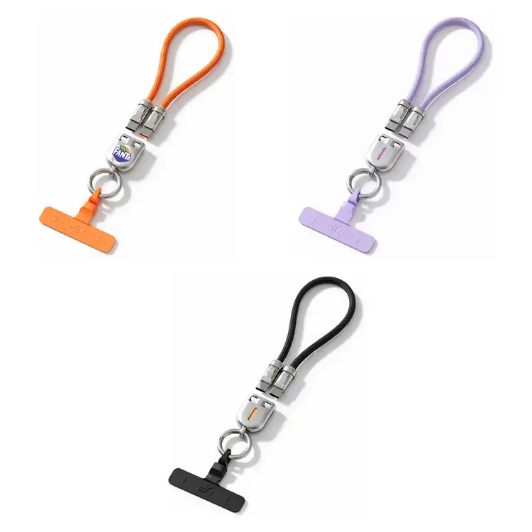2-in-1 Wrist Lanyard with 240W USB-C Charging Cable