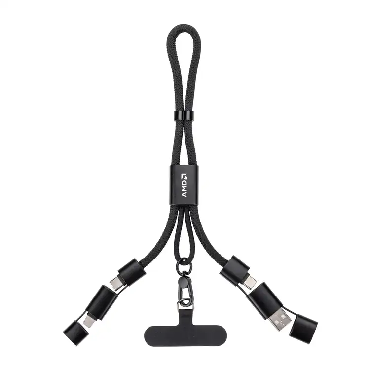 Arowana Wristlet Lanyard with Charging Cable and Phone Holder #2