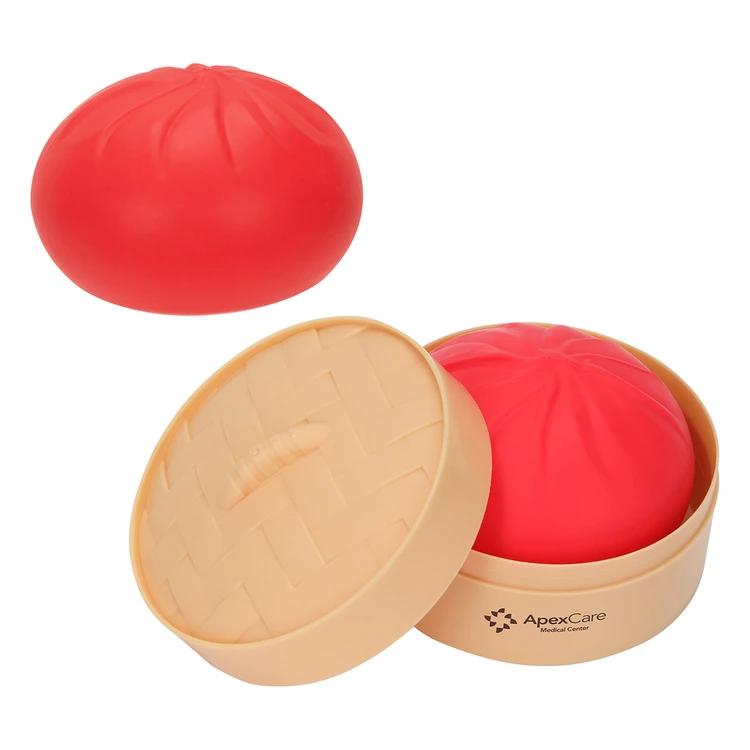 Squishy Dumpling Stress Reliever with Steamer Basket #7