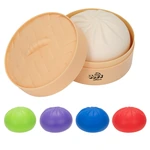 Dumpling anti-stress souple avec panier vapeur
