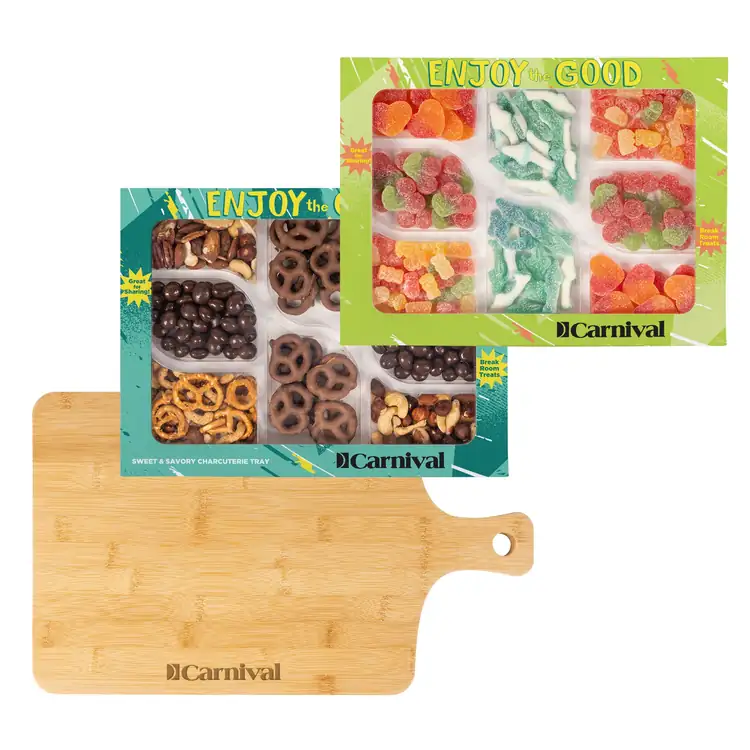 Sour Gummy & Sweet & Savory Charcuterie Trays with Bamboo Board #5