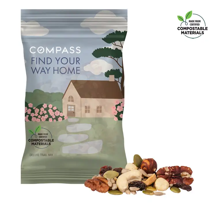 Compostable Eco DigiBag of Deluxe Trail Mix 4 oz