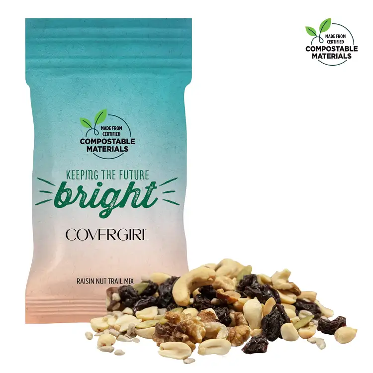 Compostable Eco DigiBag of Raisin Nut Mix 1 oz