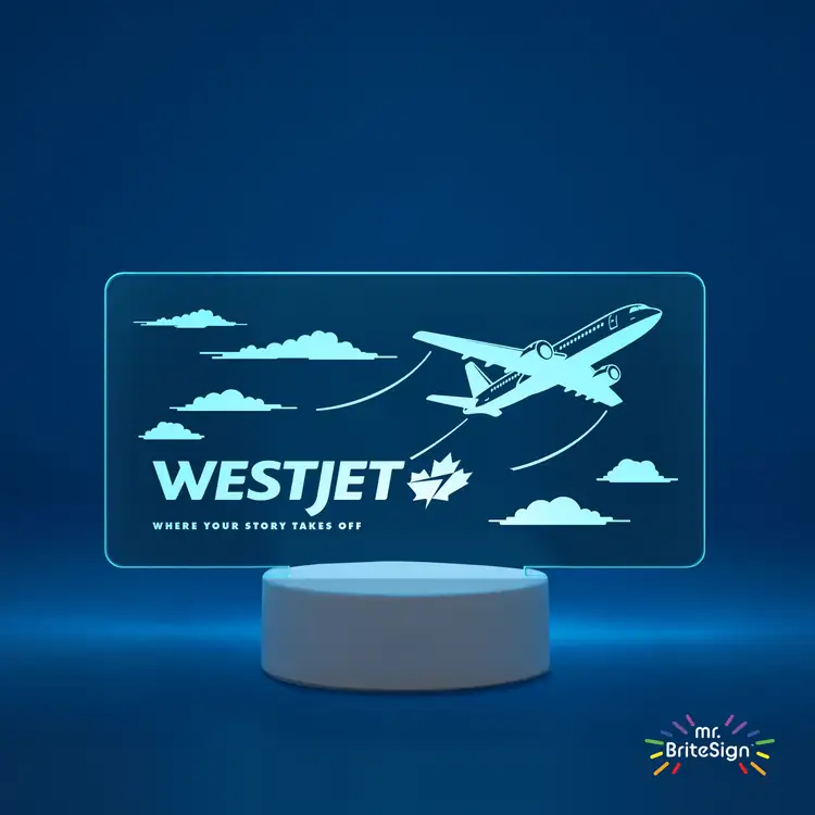 mr.BriteAward Horizontal LED Sign - Laser Engraved #3