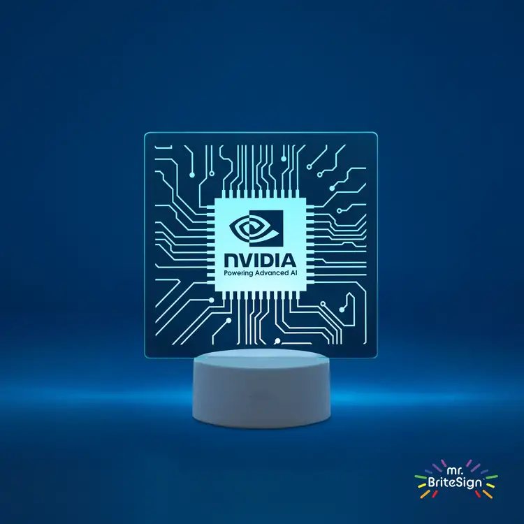 mr.BriteSign Square LED Sign - Laser Engraved #3