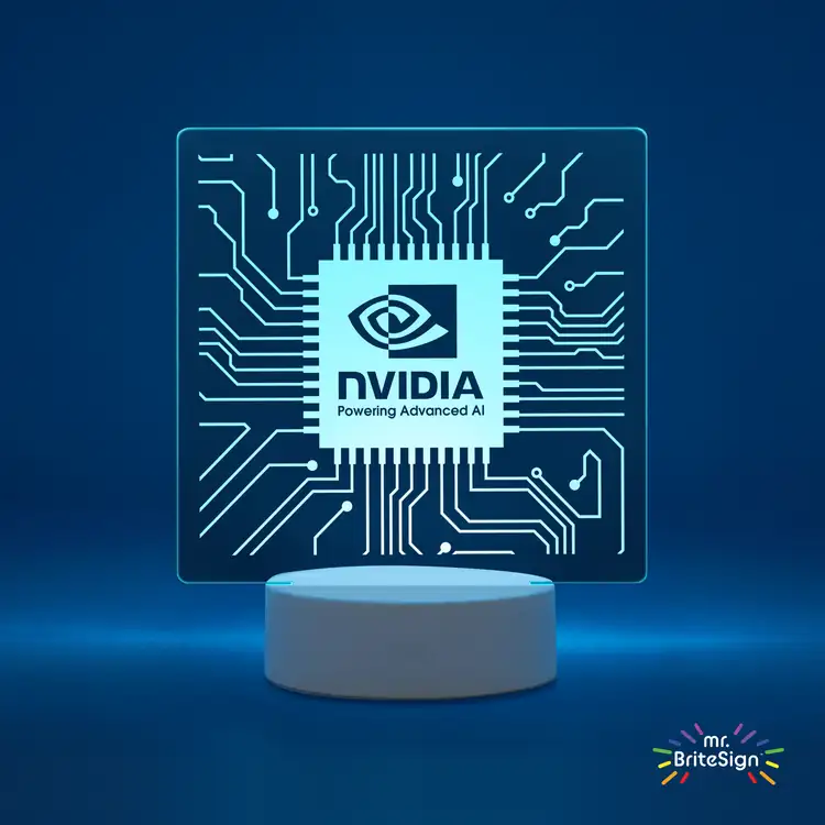 mr.BriteSign Square LED Sign - Laser Engraved #5
