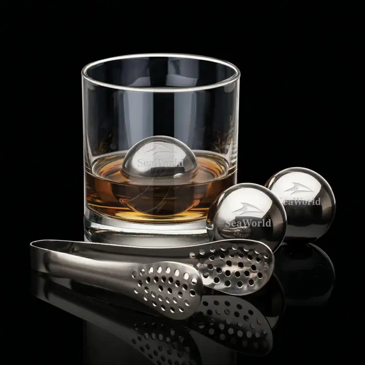 Ensemble de 2 boules à whisky et pince de Swiss Force