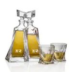 Bonham Twin Decanters 24 oz and 2 Whisky Glasses