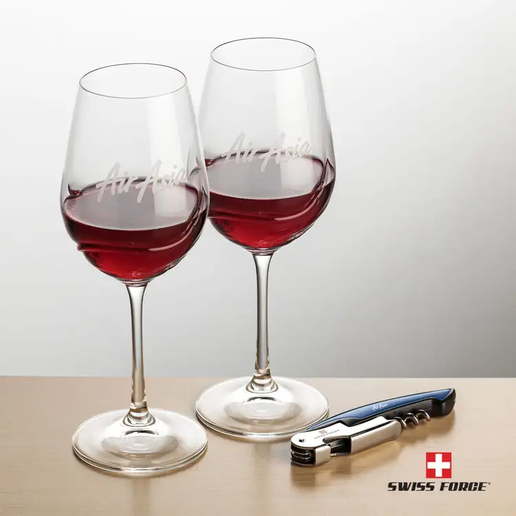 Ensemble Bartolo avec verres à vin 11.5 oz et outil à vin de Swiss Force #3