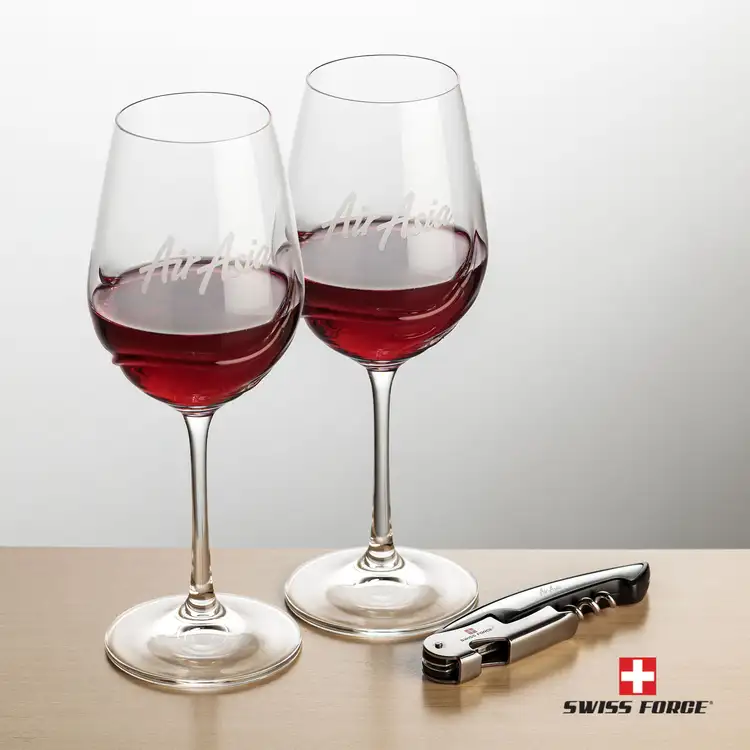 Ensemble Bartolo avec verres à vin 11.5 oz et outil à vin de Swiss Force #5