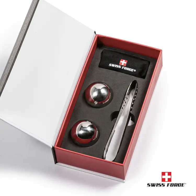 Ensemble Blackwell avec 2 verres à whisky 13 oz et boules réfrigérantes de Swiss Force #2