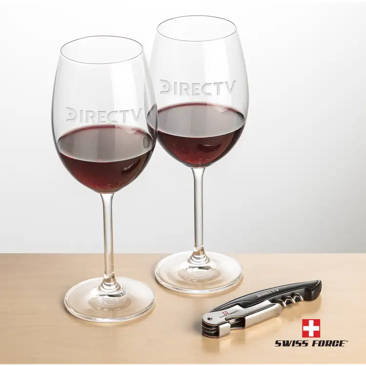 Ensemble Blyth avec verres à vin 15 oz et outil à vin de Swiss Force #2