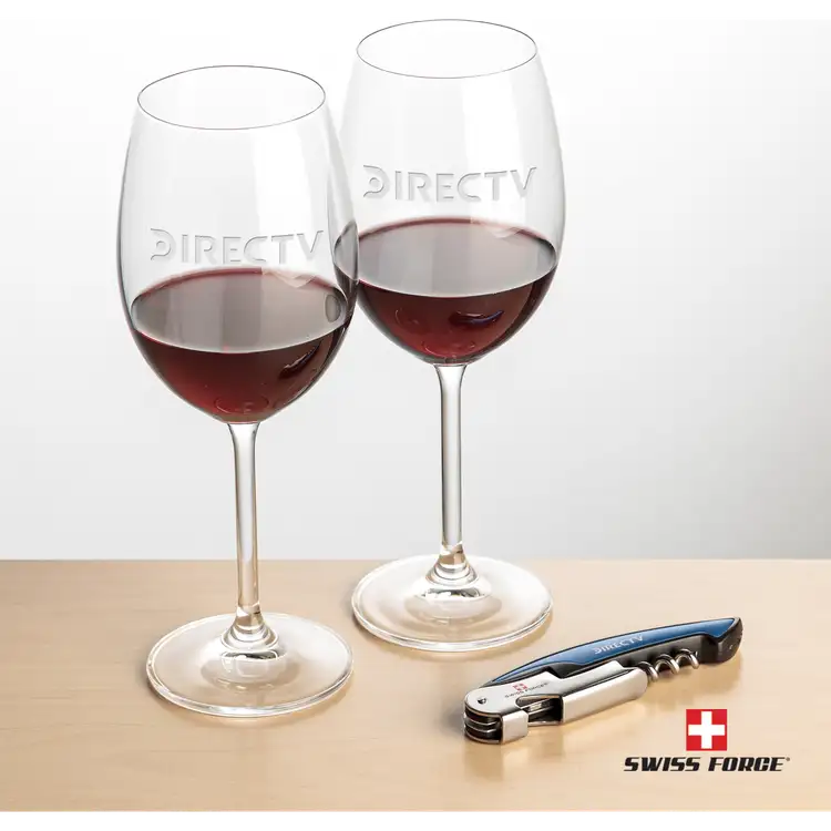 Ensemble Blyth avec verres à vin 15 oz et outil à vin de Swiss Force #3