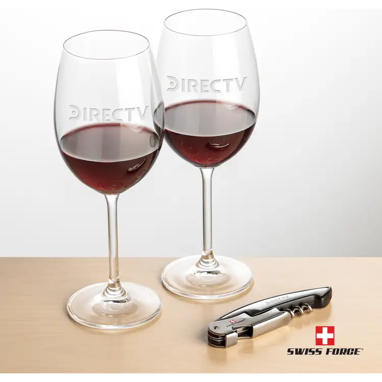 Ensemble Blyth avec verres à vin 15 oz et outil à vin de Swiss Force #5