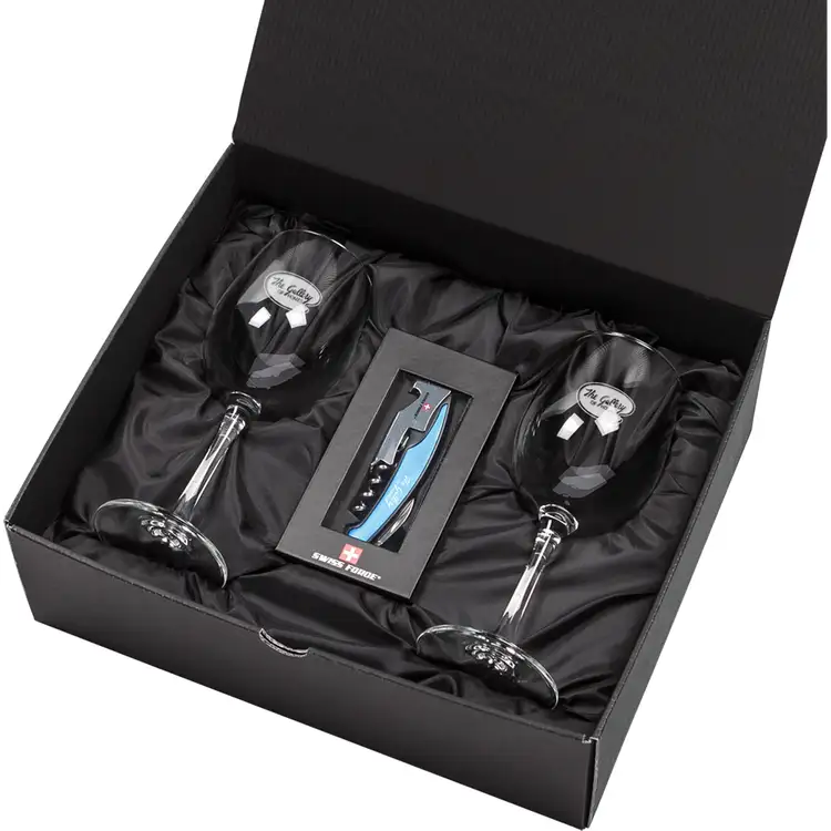 Ensemble Blyth avec verres à vin 15 oz et outil à vin de Swiss Force #6