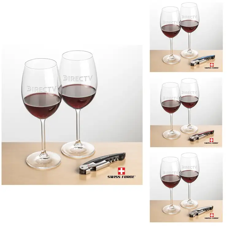 Ensemble Blyth avec verres à vin 15 oz et outil à vin de Swiss Force