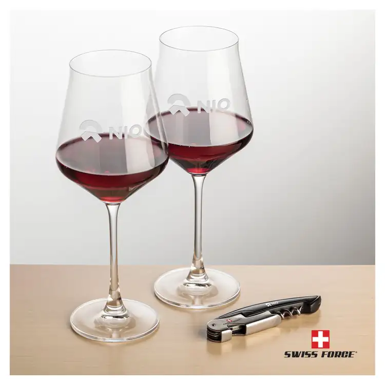 Ensemble Bretton avec verres à vin 16 oz et outil à vin de Swiss Force #2