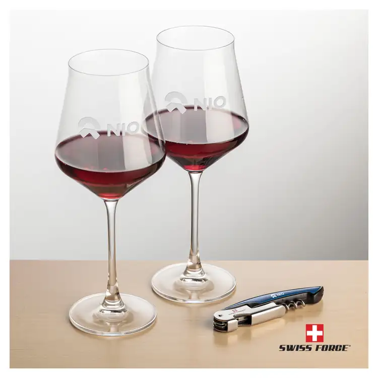 Ensemble Bretton avec verres à vin 16 oz et outil à vin de Swiss Force #3