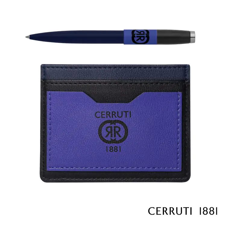Ensemble Cerruti 1881 Brick avec stylo à bille et porte-cartes #5