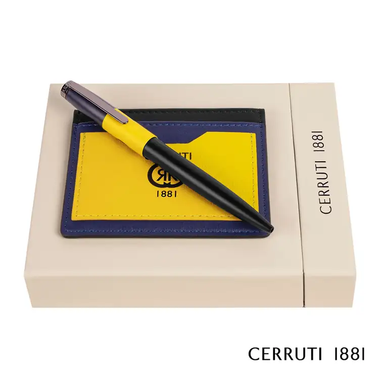 Ensemble Cerruti 1881 Brick avec stylo à bille et porte-cartes #8