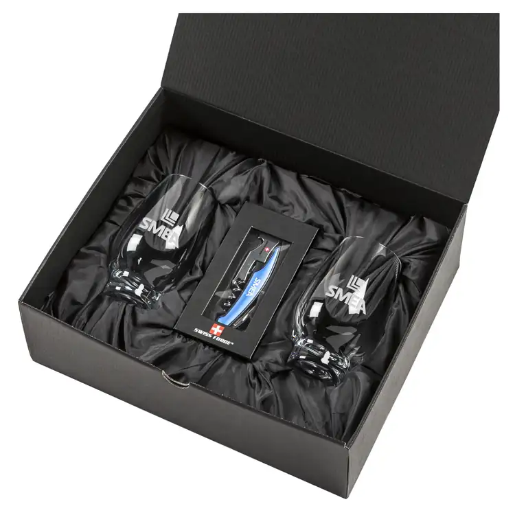 Ensemble Glenarden avec verres à vin sans pied 14.5 oz et outil à vin de Swiss Force #6