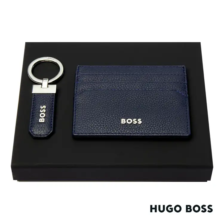 Hugo Boss Classic Grained Key Ring & Card Holder Set #2