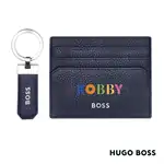 Hugo Boss Classic Grained Key Ring & Card Holder Set