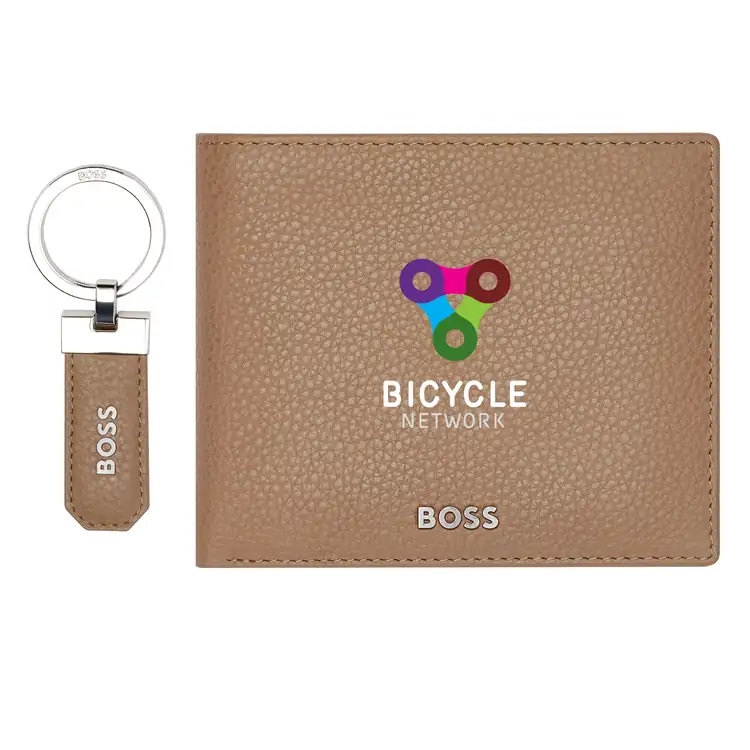 Ensemble Hugo Boss Classic Grained avec porte-clés et portefeuille #3