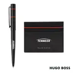 Hugo Boss Gear Card Holder/Ribbon Matrix Ballpoint Pen