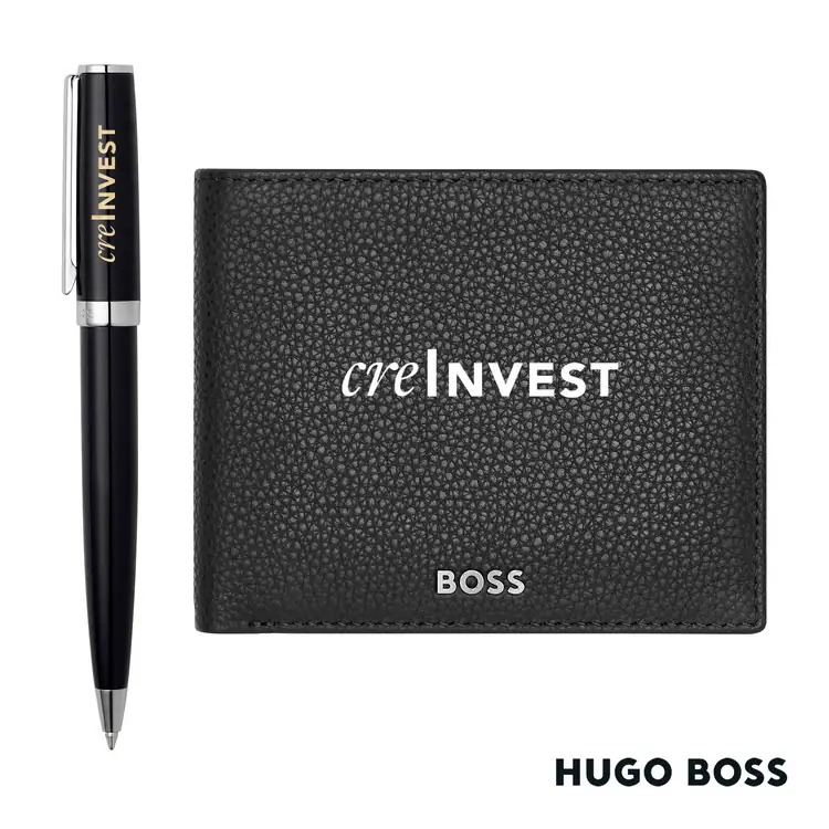 Ensemble Hugo Boss avec stylo à bille et portefeuille en cuir grainé #2