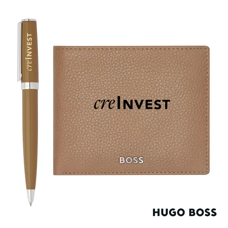 Ensemble Hugo Boss avec stylo à bille et portefeuille en cuir grainé #3
