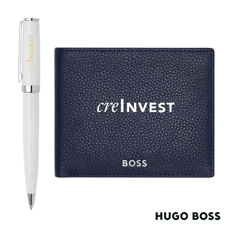 Ensemble Hugo Boss avec stylo à bille et portefeuille en cuir grainé #4