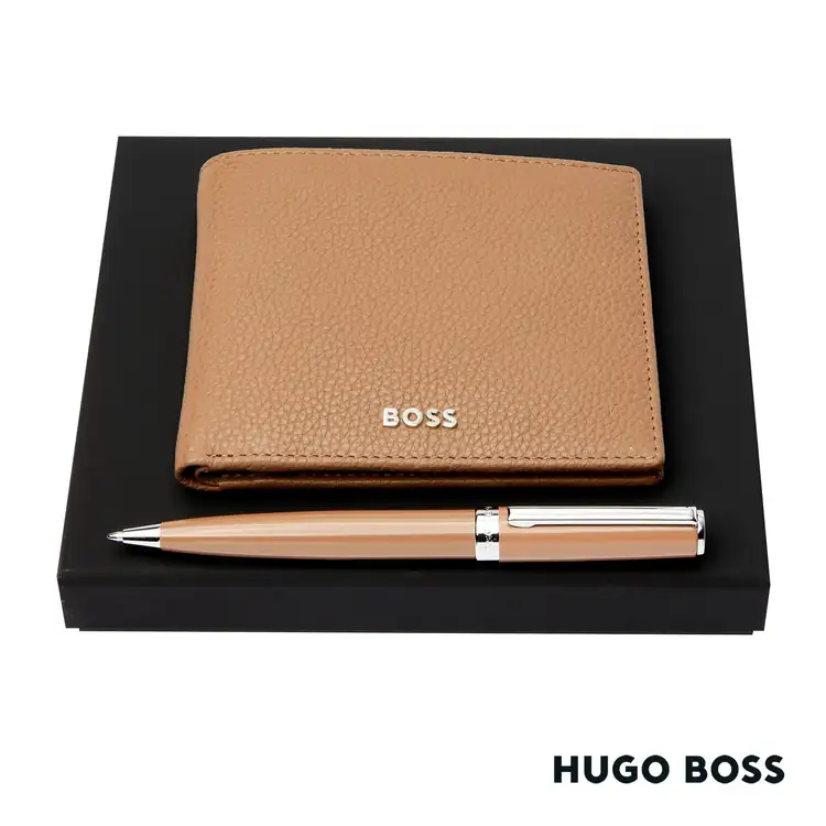 Ensemble Hugo Boss avec stylo à bille et portefeuille en cuir grainé #5