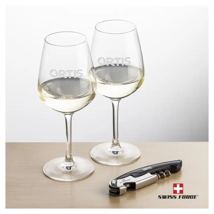 Swiss Force Mandelay 10 oz Wine Glass and Wine Tool Set #2