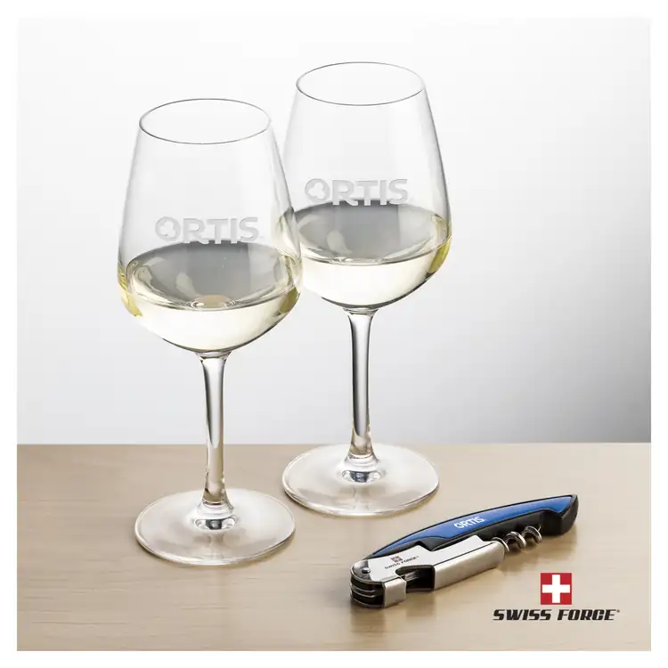 Swiss Force Mandelay 10 oz Wine Glass and Wine Tool Set #3