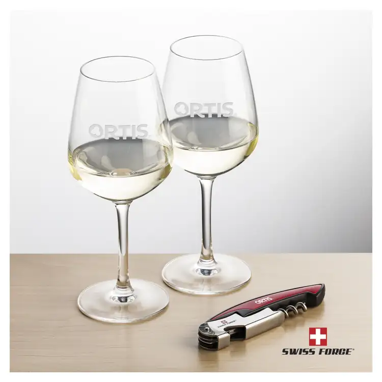 Swiss Force Mandelay 10 oz Wine Glass and Wine Tool Set #4