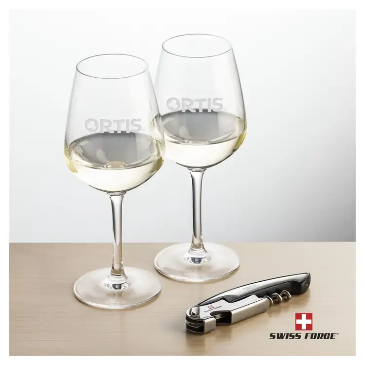 Swiss Force Mandelay 10 oz Wine Glass and Wine Tool Set #5