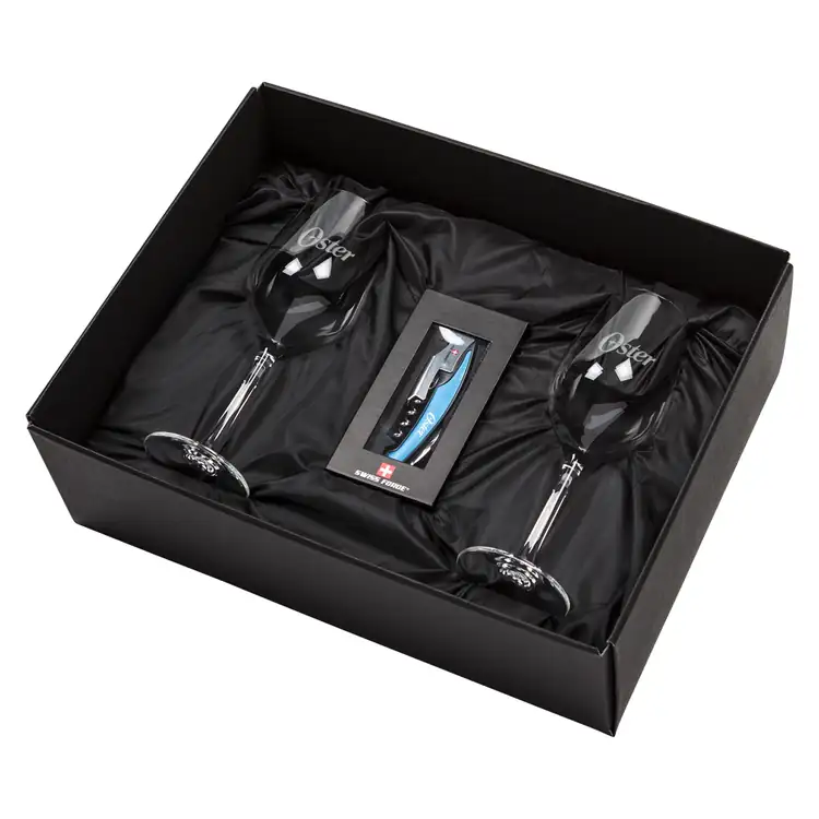 Swiss Force Mandelay 10 oz Wine Glass and Wine Tool Set #6