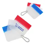 Ensemble Nanite de 3 mini pochettes utilitaires zippées avec mousqueton