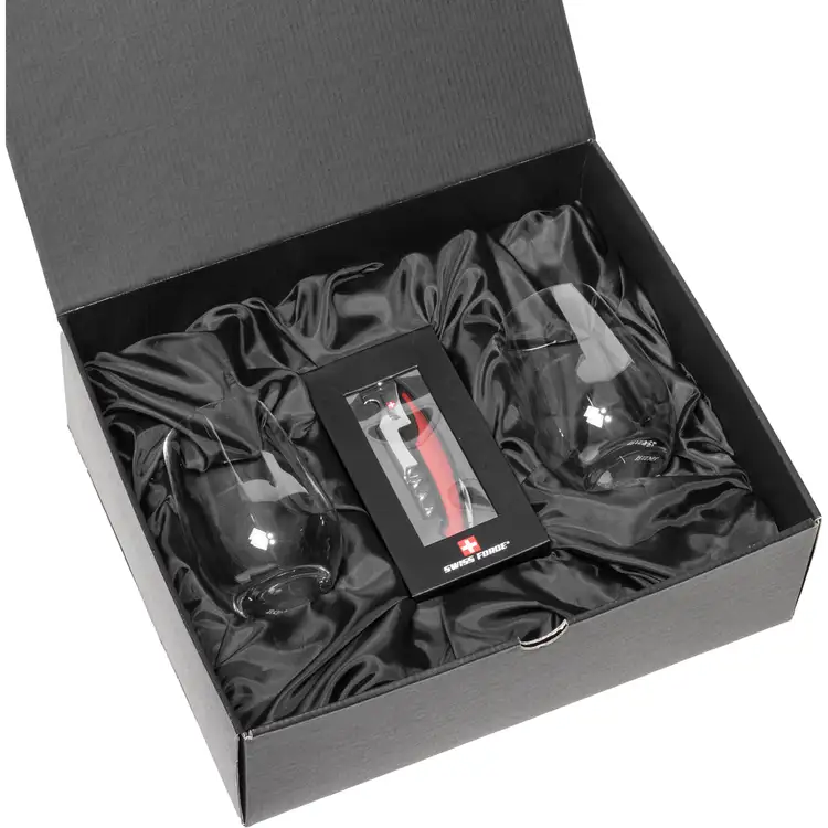 Ensemble RIEDEL avec 2 verres à vin sans pied et outil à vin de Swiss Force #6